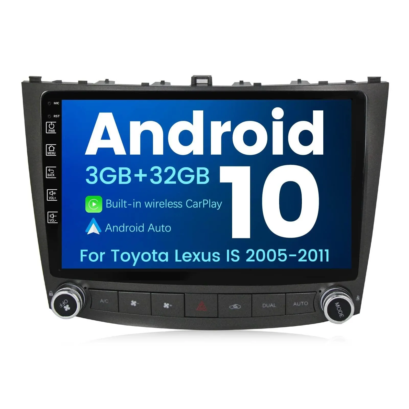 MekedeTech Android 11 Car Radio for Navigation for Lexus IS250 IS200 IS220 IS300 ...