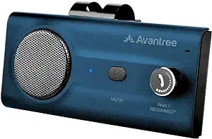 Avantree CK11 Hands Free Bluetooth 5.0 Car Kits, 3W Loud Speakerphone, Support Siri Assistant & Motion Auto On Off, Volume Knob, Wireless in Car Handsfree Speaker with Visor Clip - TitanniumAvantree CK11 Hands Free Bluetooth 5.0 Car Kits, 3W L…