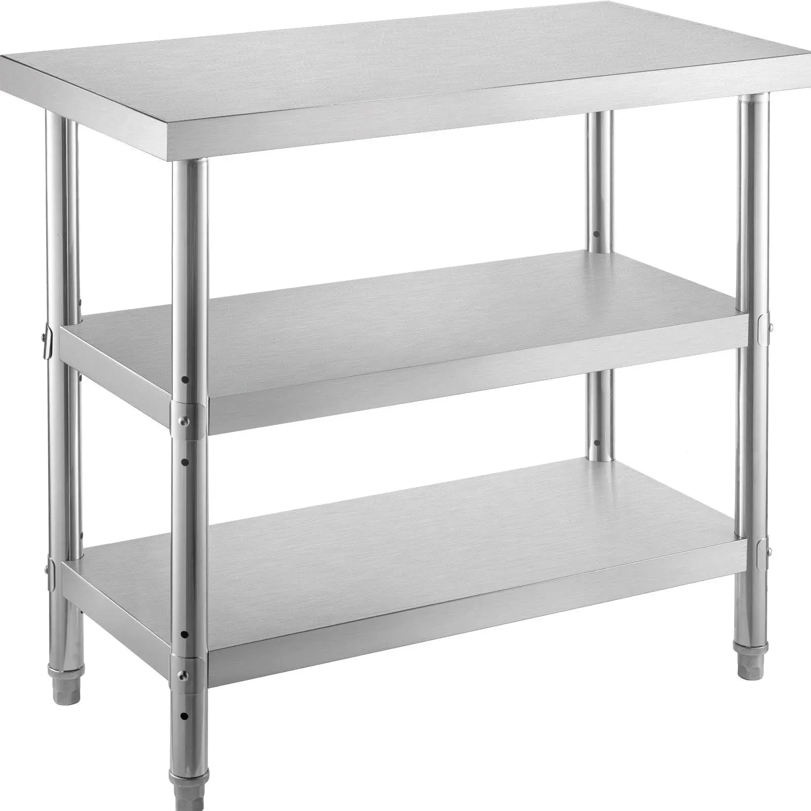 VEVOR Stainless Steel Work Prep Table 48&#034;x14&#034; with Undershelf Commercial Kitchen