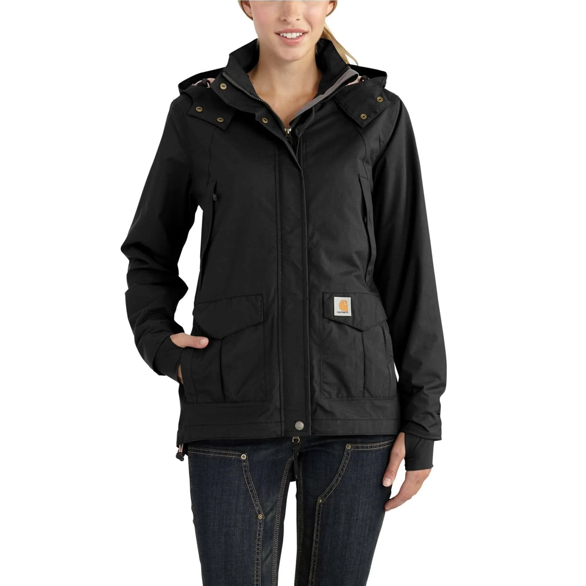 Carhartt Women's Storm Defender Relaxed Fit Heavyweight Jacket - 1x - Blackberry