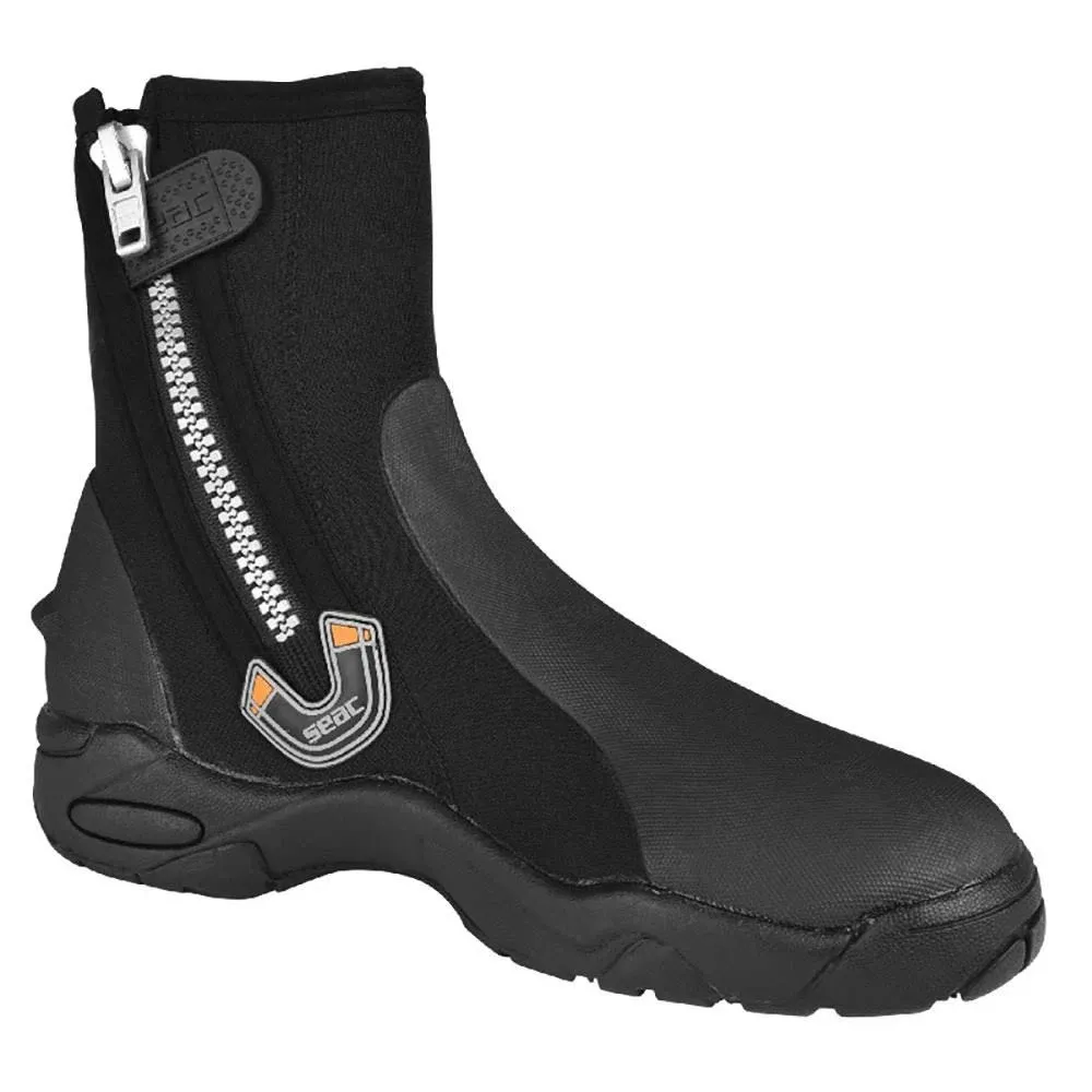 Seac Pro HD 6mm Neoprene Dive Boots with Side Zipper - Size M (0210007062055<wbr/>A)