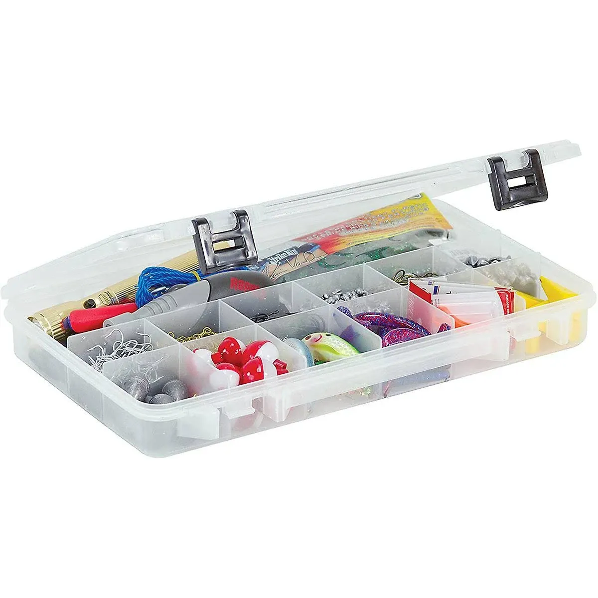 Compartment Box with 13 compartments, Plastic, 1 57/64 in H x 9-1/4 in W