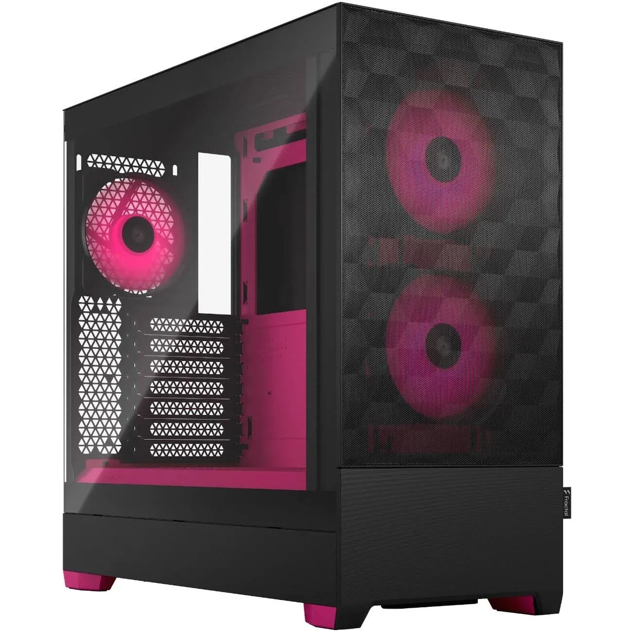 Fractal Design FD-C-POR1A-03 PC case Mid Tower Pop Air RGB Black Magenta TG ATX