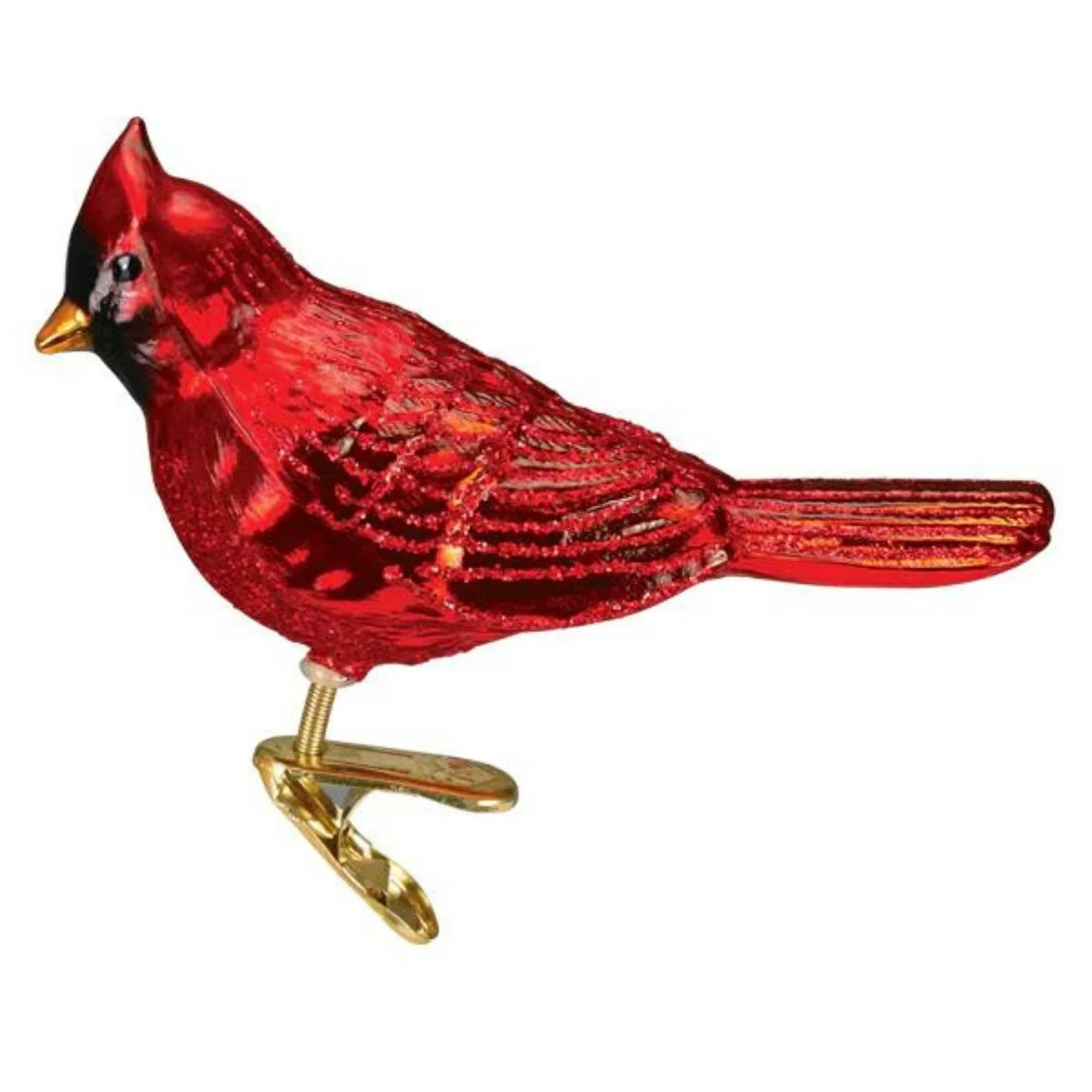 Old World Christmas Shiny Red Northern Cardinal Ornament