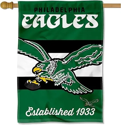 WinCraft Philadelphia Eagles Vintage Throwback Retro Double Sided Banner Flag