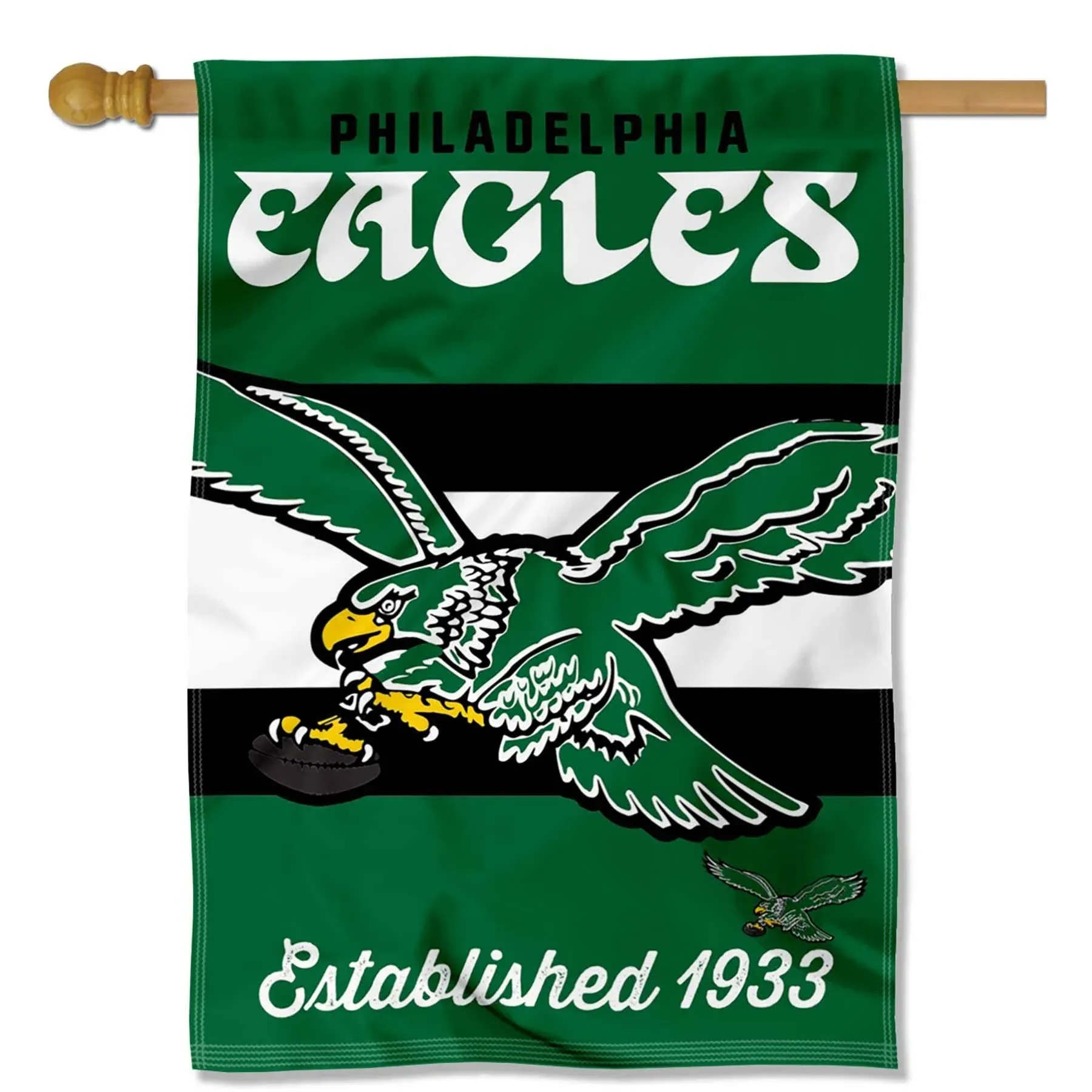 Philadelphia Eagles Vintage Throwback Retro House Flag Banner