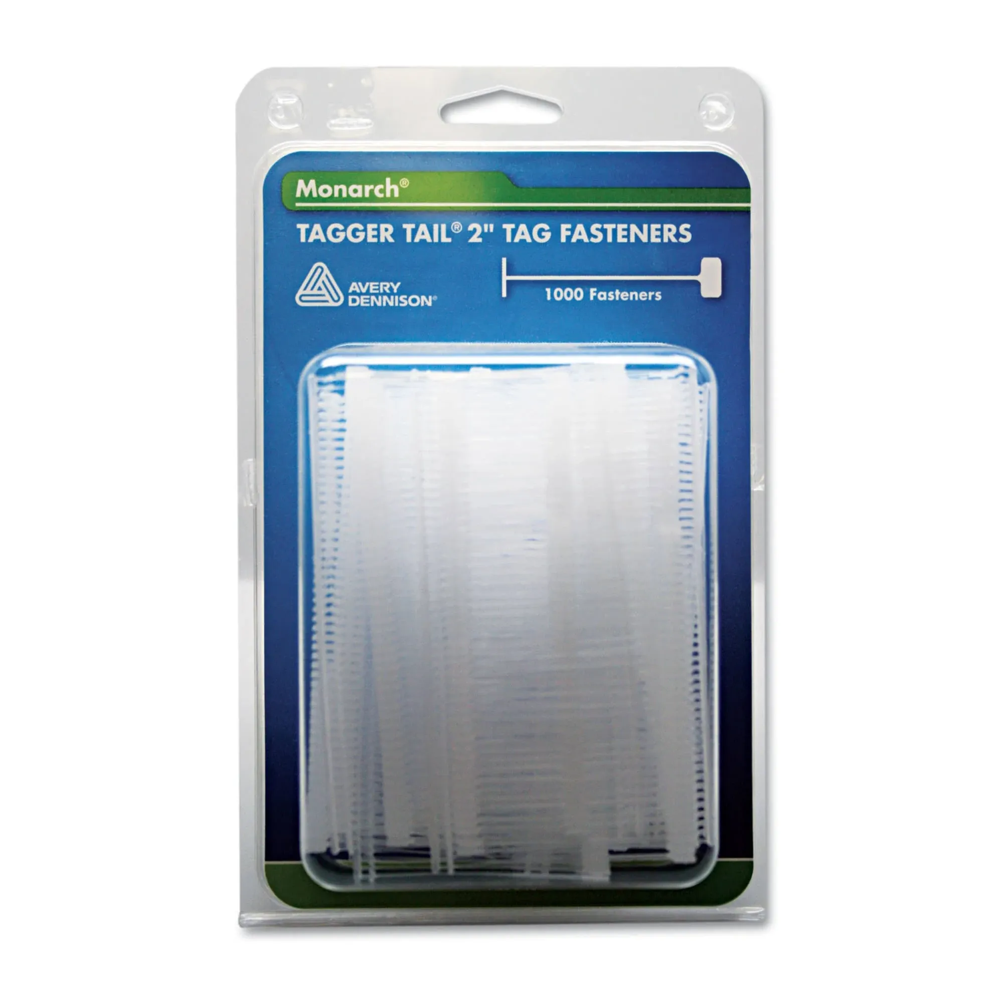 Refill Tag Fasteners, 2" Tagger Tails, 1000/PK, Clear 1000PK