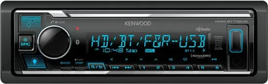 Kenwood KMM-BT732HD Digital Media Receiver with Bluetooth, HD Radio, & Voice Control Built-In