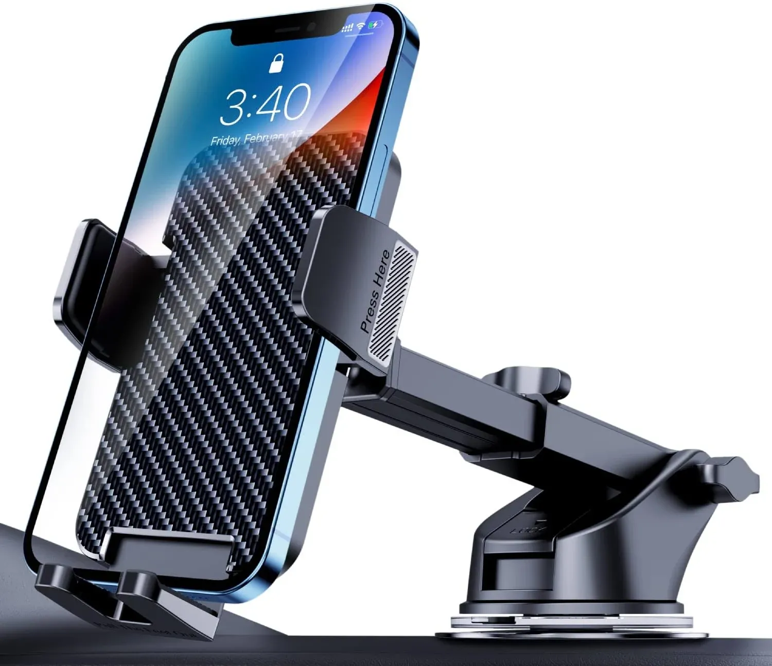 Phone Mount for Car Phone Holder Mount Cell Phone Holder Car Universal Phone Stand for Car Dashboard Windshield Cell Phone Automobile Cradles Fit iPhone Android