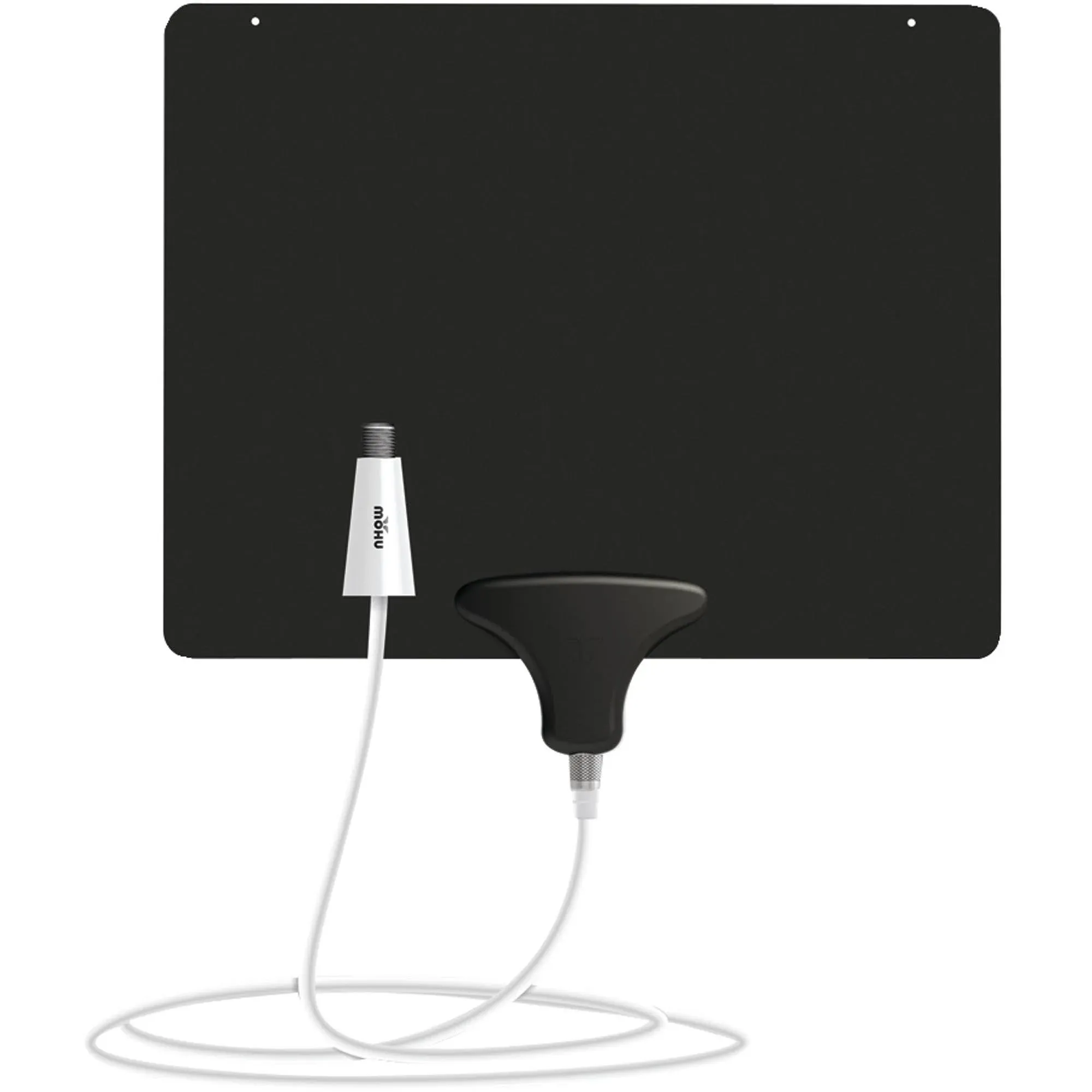 Mohu Leaf 50 Amplified Indoor TV Antenna, 60-Mile Range, UHF/VHF Multi-directional, Paper-Thin, 16 ft. Coaxial Cable, 15dB Amplifier with USB Cable, Reversibile, Paintable, 4K-Ready HDTV, MH-110584