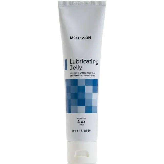 McKesson Lubricating Jelly Sterile 4 oz. Tube 12 per Box 16-8919