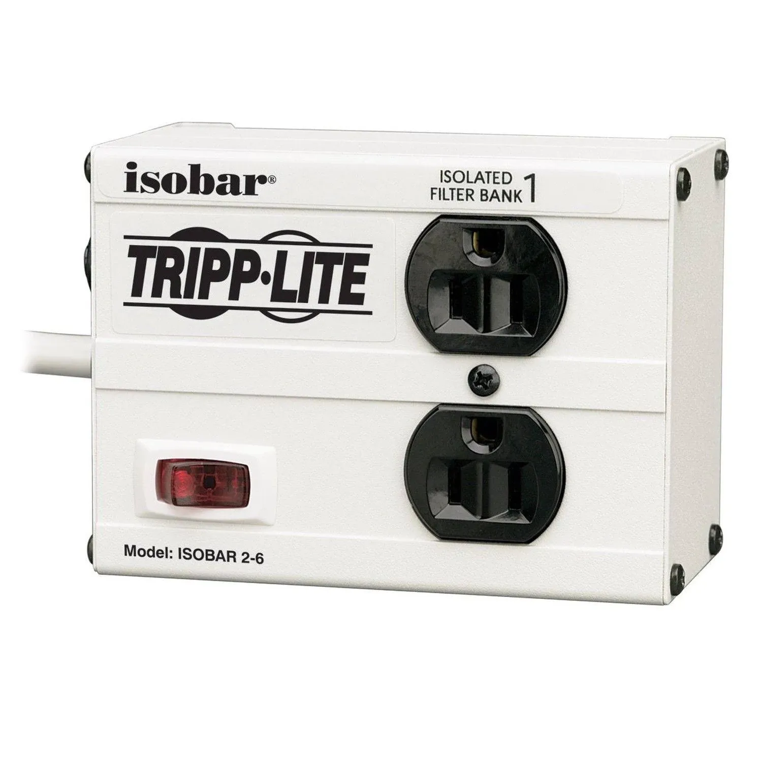 Tripp Lite Isobar 2-Outlet Surge Protector, 1410 Joules