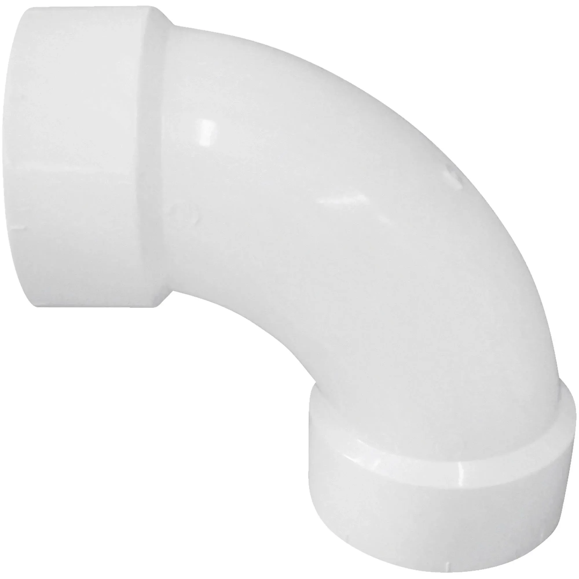 Charlotte Pipe 3 in. Schedule 40 90 Deg. PVC DWV Long Sweep Elbow