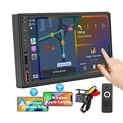 Car Stereo with Wireless CarPlay and Android Auto