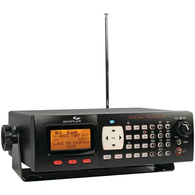 Whistler WS1065 Digital Desktop/Mobile Radio Scanner, Storms, Police, Fire and other Critical Communications, New, Black