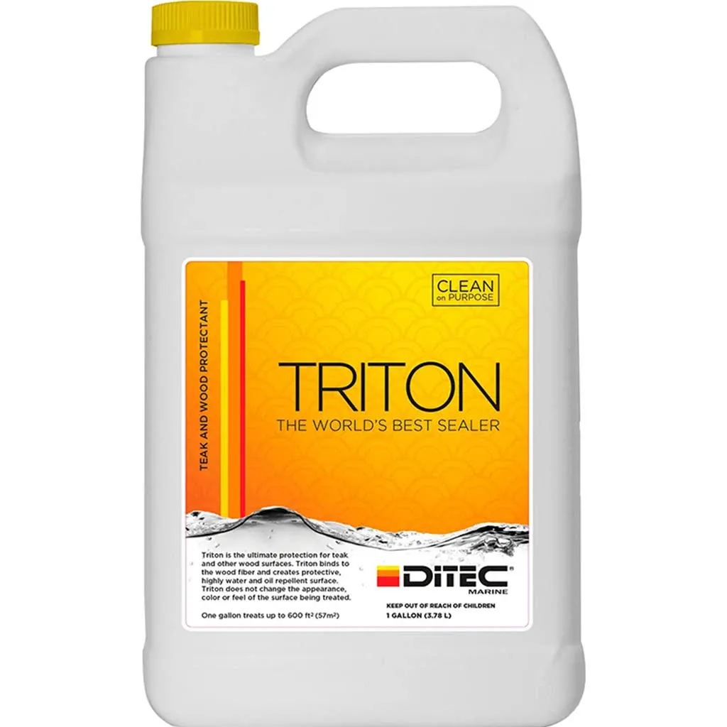 DITEC Triton 2.0 - Teak Protector | Teak Wood Protection, Teak Oil Alternative | Marine Teak Sealer and Water Repellant