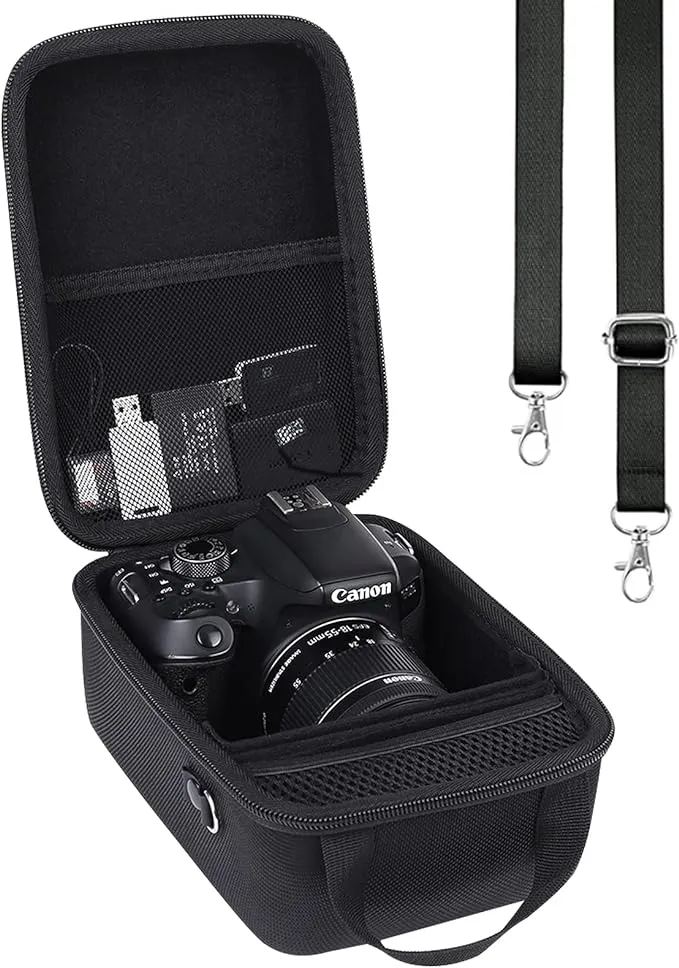 Hard Travel Case Replacement for Canon EOS Rebel T7 T8i T100 DSLR Camera 18