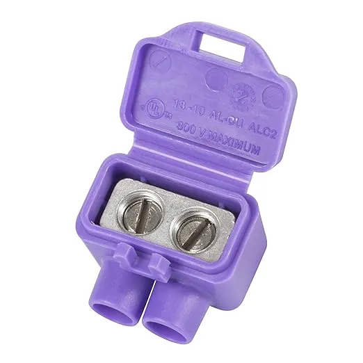 King Innovation 95025 AlumiConn Wire Connector, 25 pk, Purple, Count