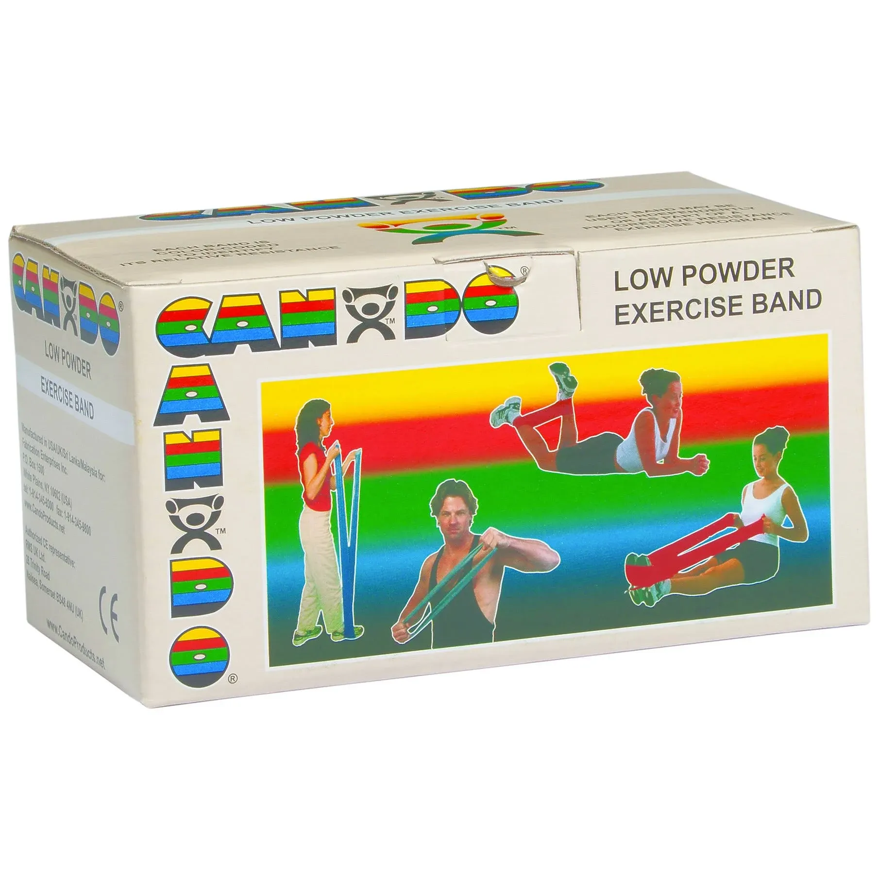 Cando Exercise Band, Low Powder, Black - X-Heavy Resistance