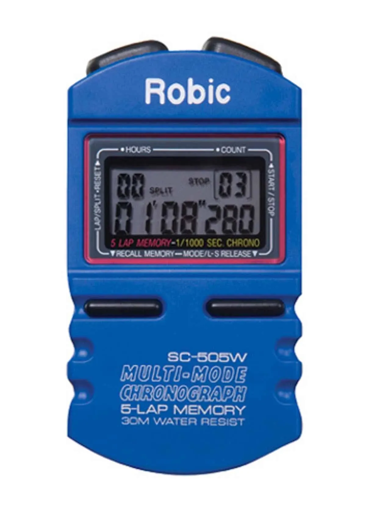 Robic SC-505W 12 Memory Stopwatch (Blue)