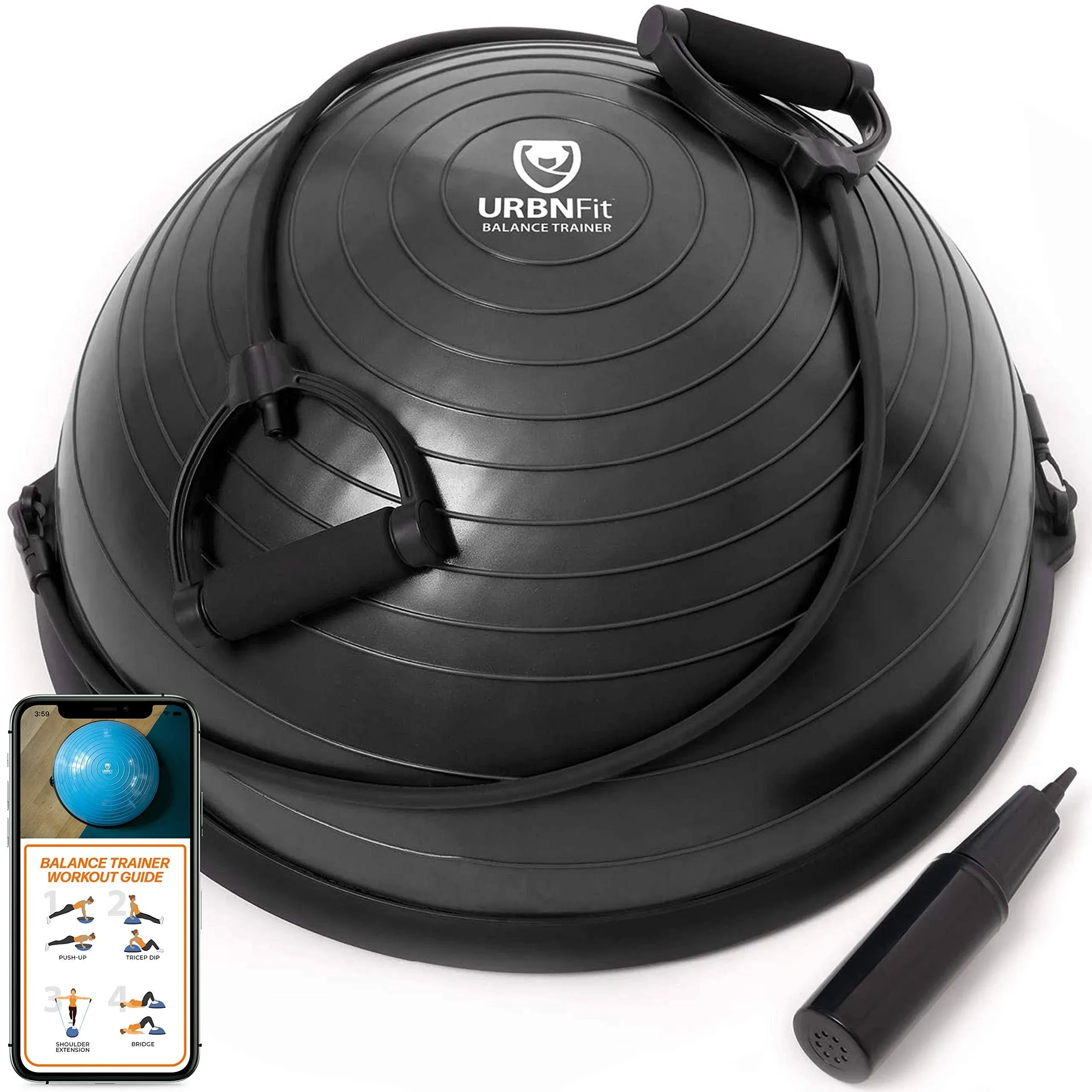 Half Balance Ball - Yoga Ball Balance Trainer for Core Stability &amp; Full Body Wor