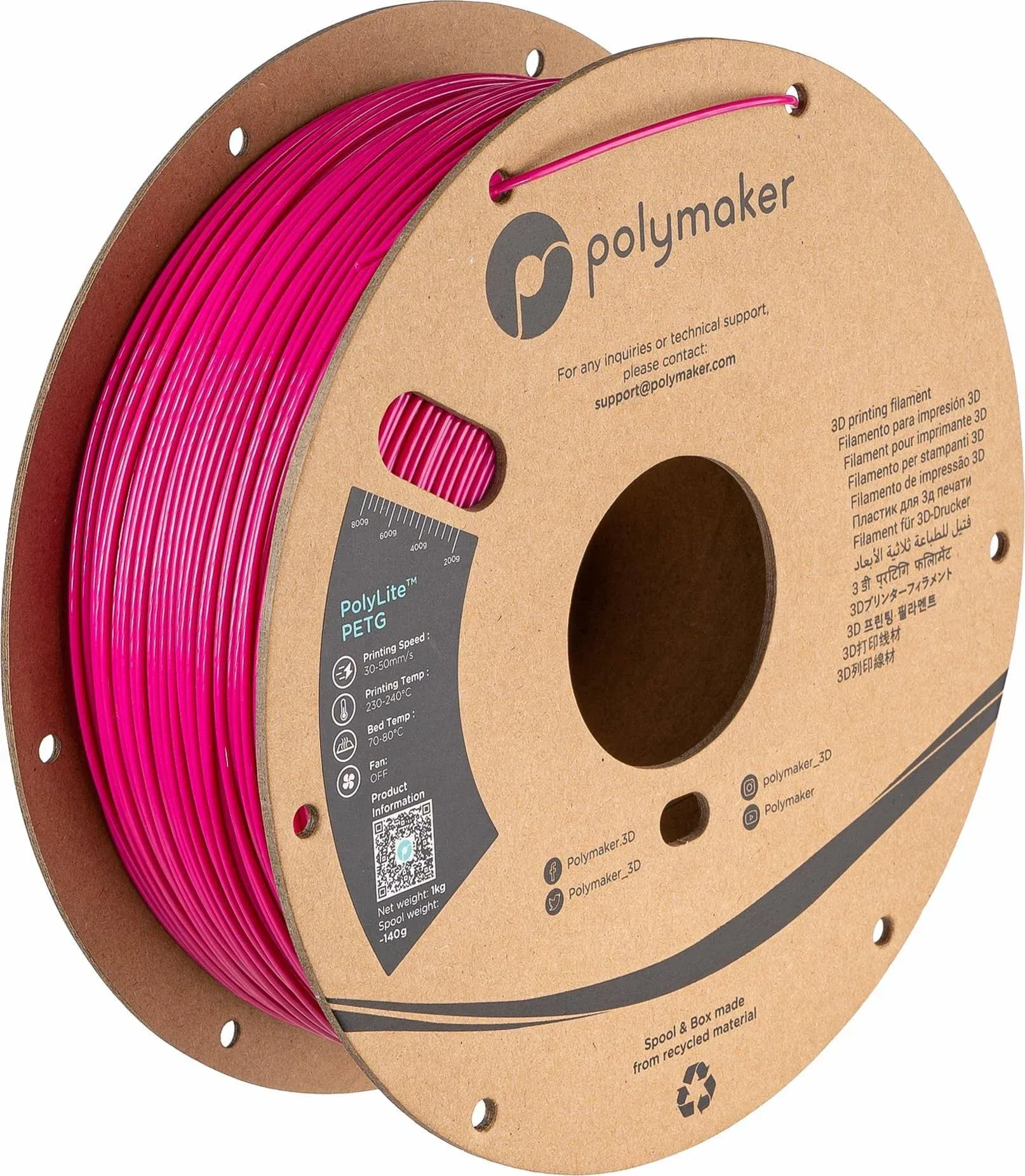 Polymaker 1.75mm PolyLite PETG Filament