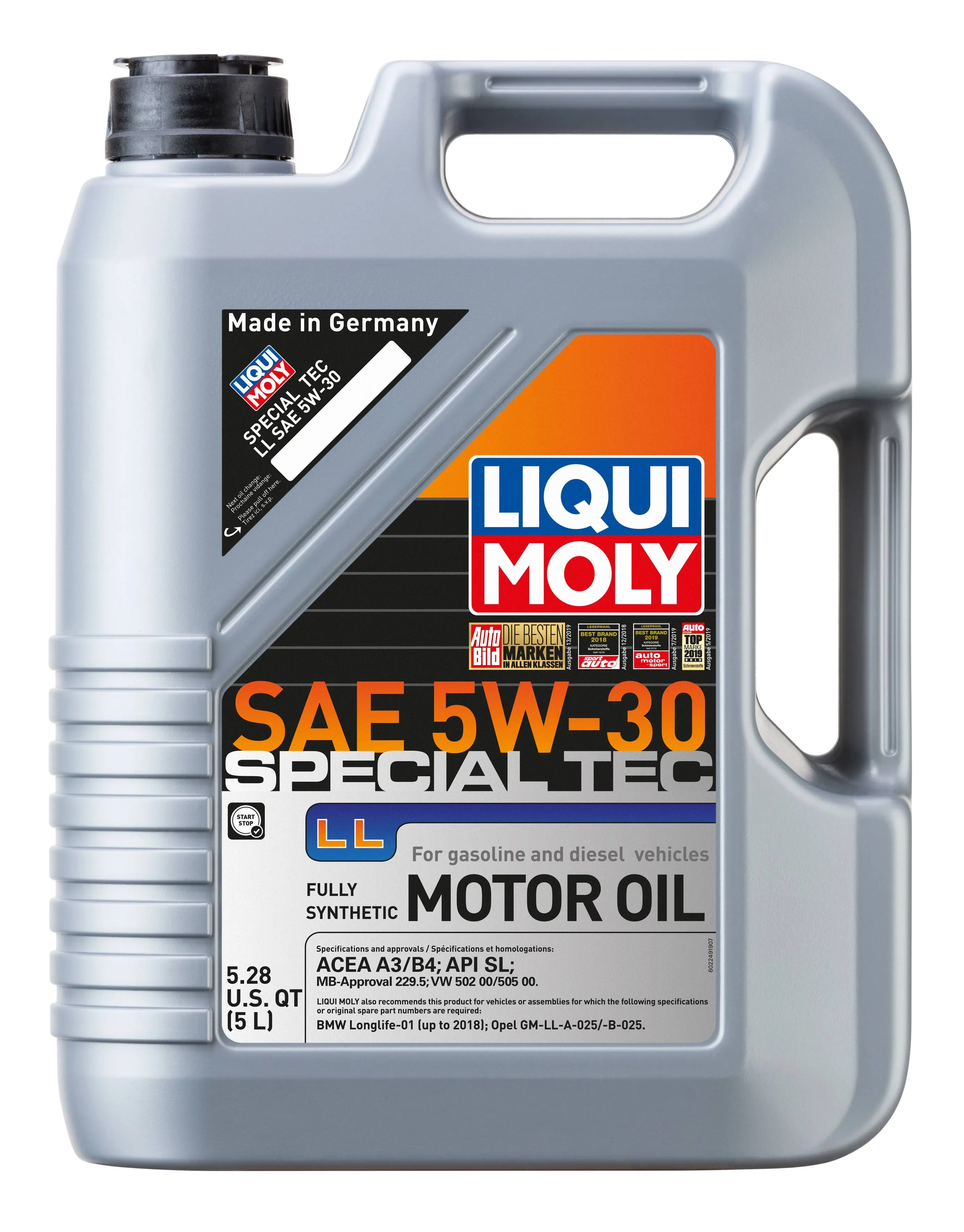 Liqui Moly Special Tec LL Engine Oil 5W-30 Synthetic 2249