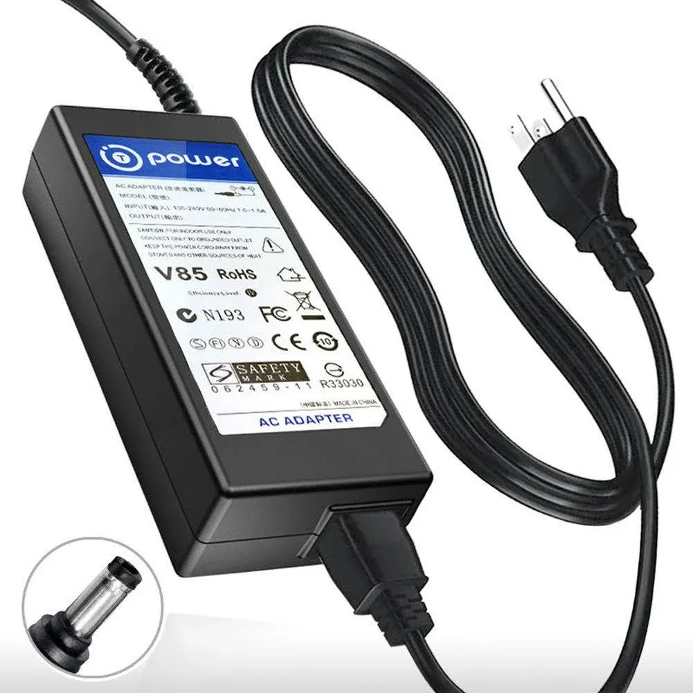 T-Power 65W Charger for ViewSonic 22" 23" 24" 27" Frameless LED Monitor