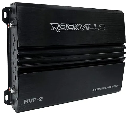 Rockville RVF-2 1200W Peak/300w RMS 4 Channel Car Amplifier Stereo Amp