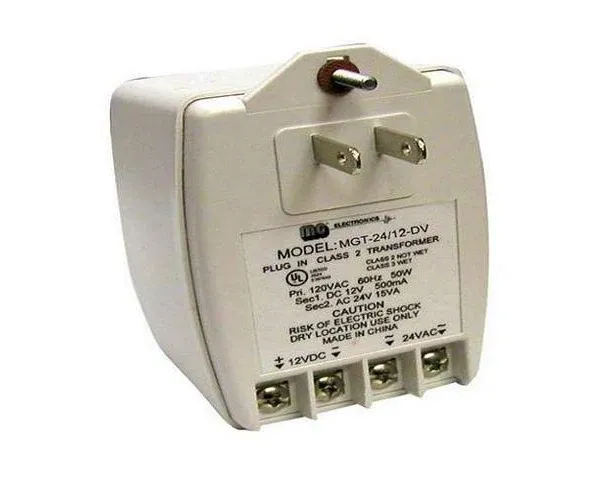 mg Electronics MGT2412DV Dual Voltage Plug-in Transformer