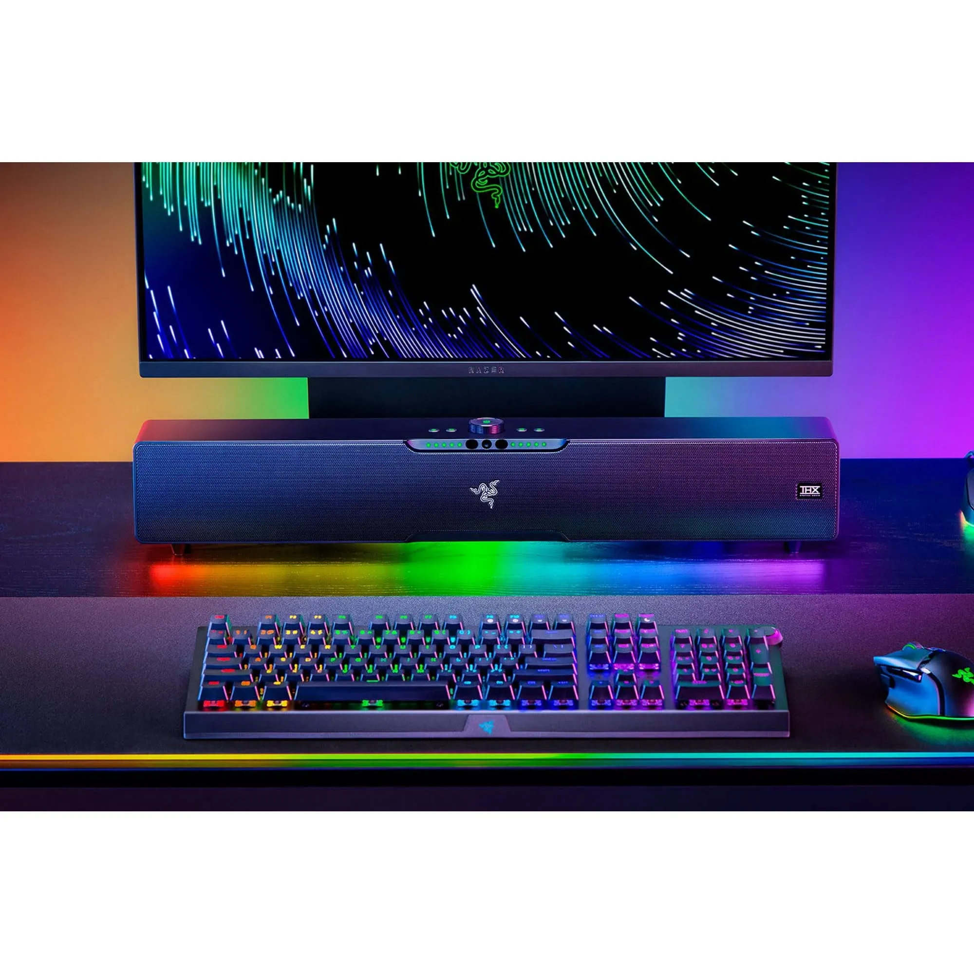 Razer Leviathan V2 プロ PC ゲーミング サウンドバー サブウーファー 認定再生品-