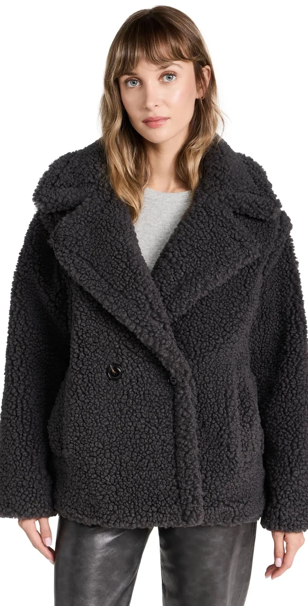 Gertrude Teddy Faux Shearling Coat