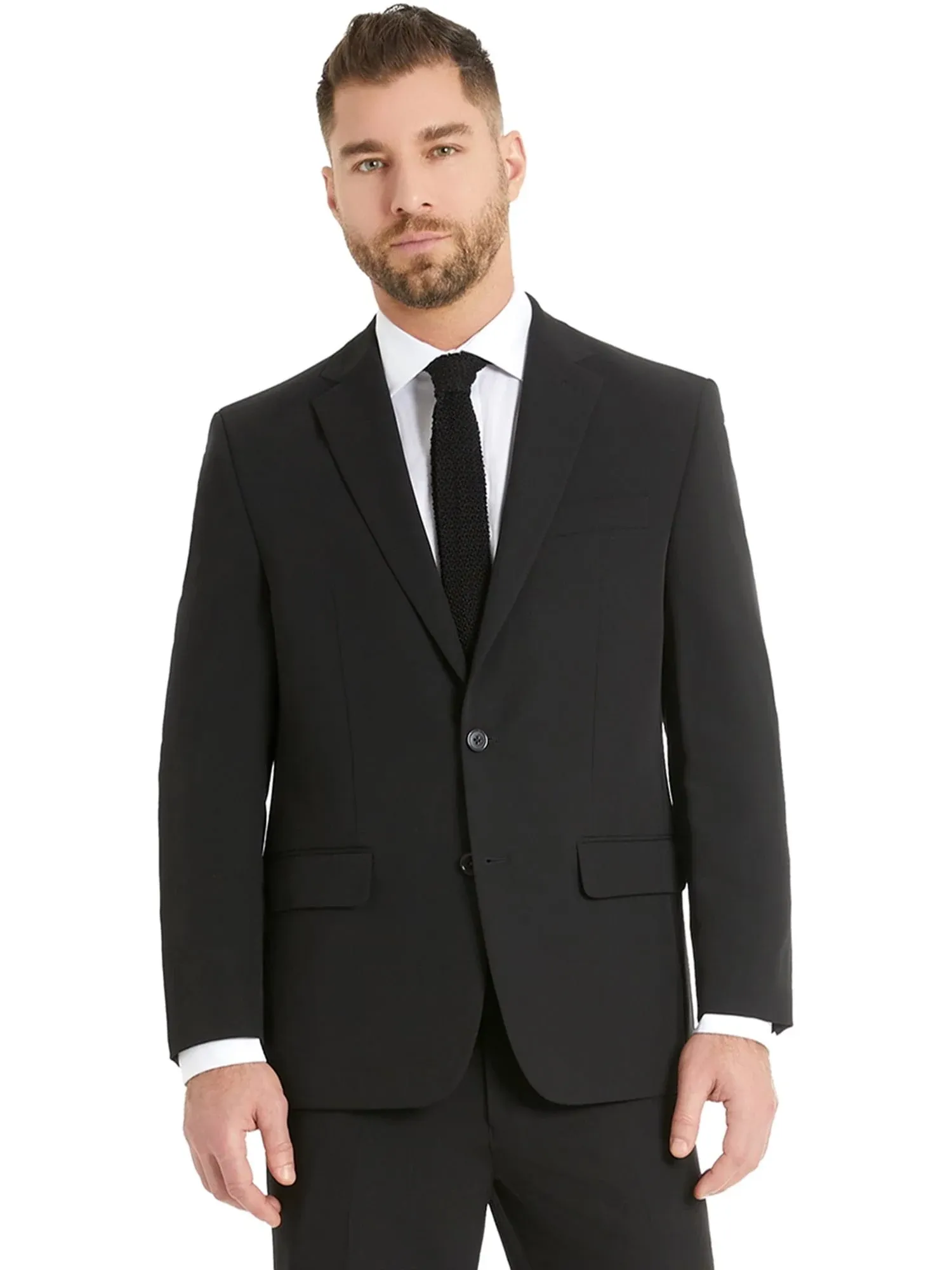 Chaps Men's Solid Classic Fit Tailored Suit Jacket Only Black - Size 40reg