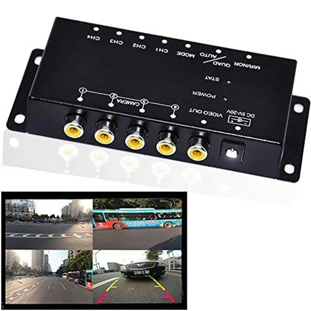 Auto Wayfeng WF IR Control 4 Cameras Video Control Car Cameras Image Switch Combiner Box