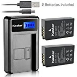 Generic Kastar Battery (x2) & LCD Slim USB Charger for Nikon en EL20, Enel20, en ...