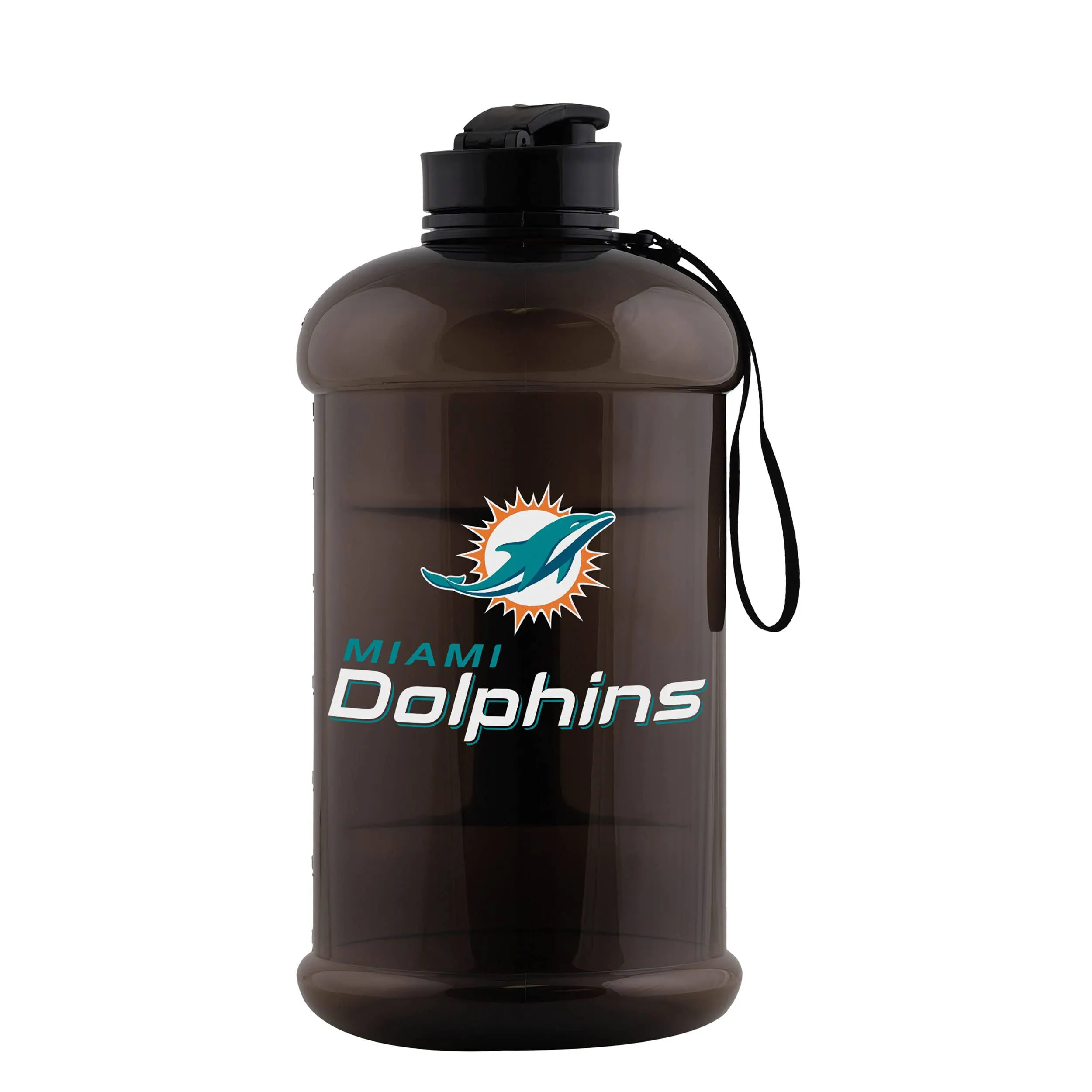 Miami Dolphins NFL Large Team Color Clear Sports Bottle