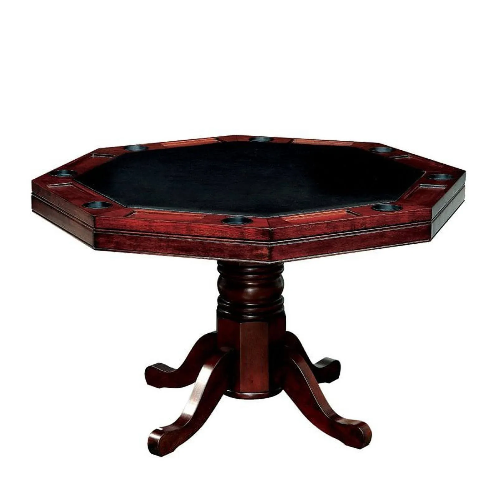 Furniture of America Deaton Traditional Wood Octagon Gaming Table in Cherry - Traditional - Game Tables - by Homesquare | Houzz