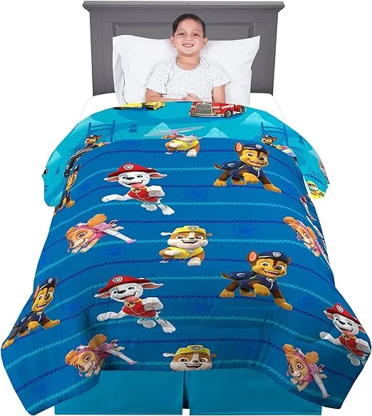 New PAW Patrol Kids Microfiber Twin Reversible Comforter