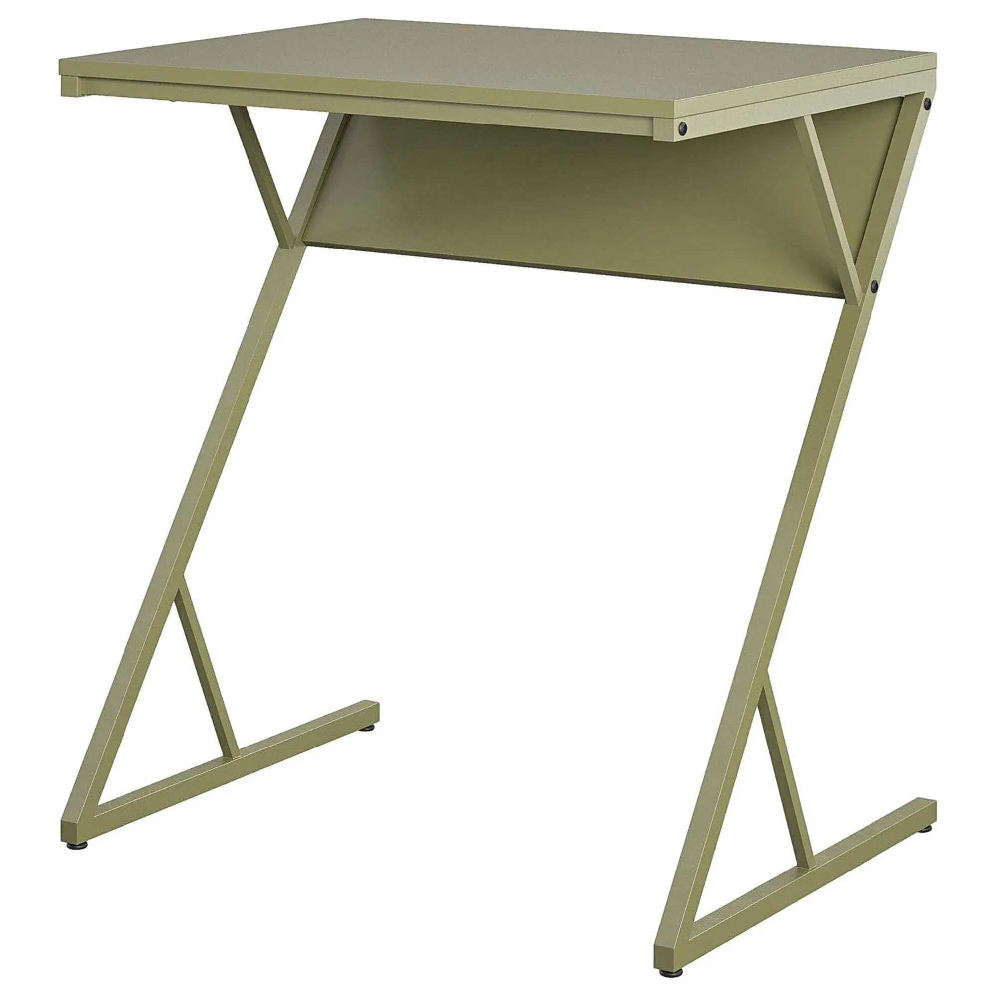 Novogratz Regal Accent Table/Laptop Desk, Olive Green