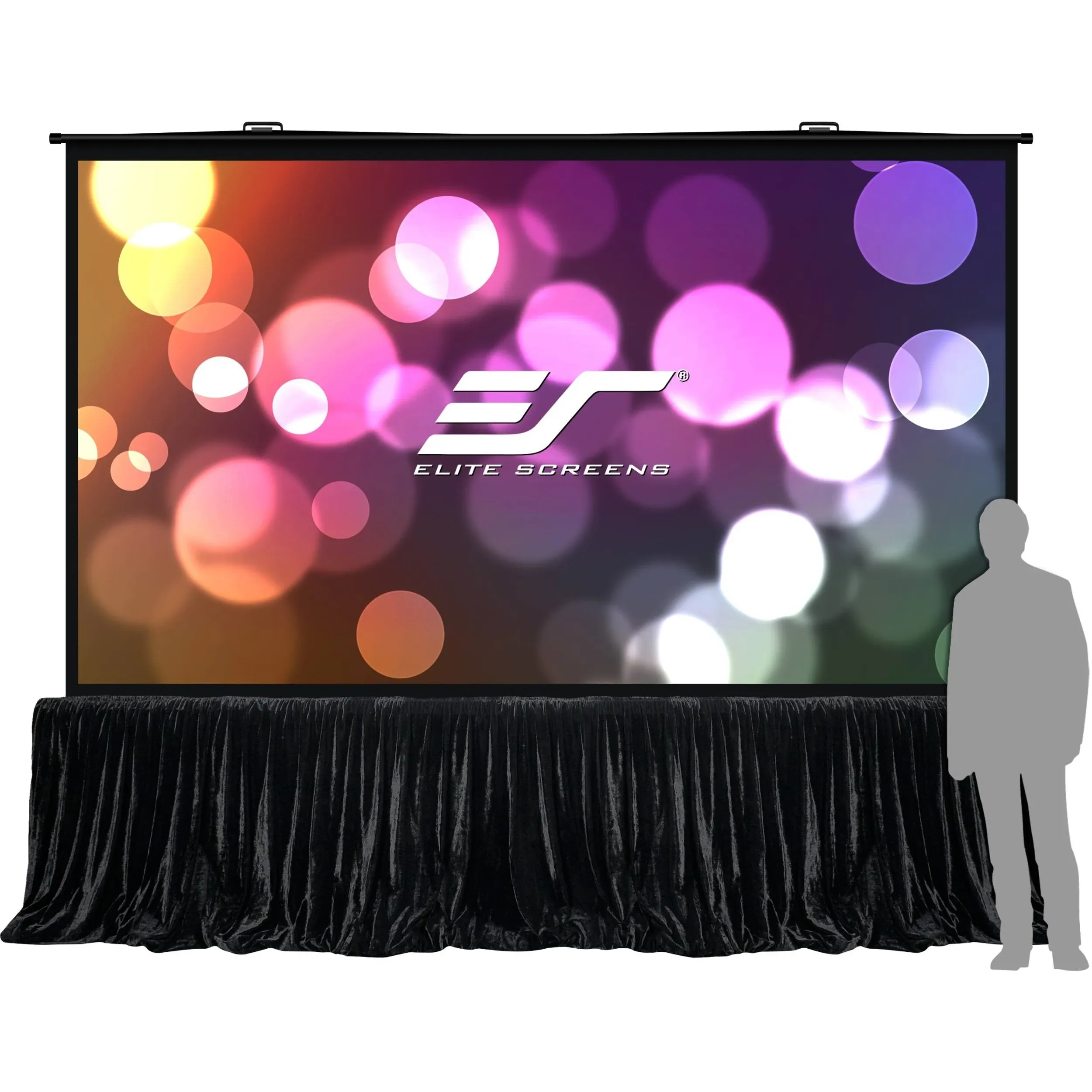 "Elite Screens - QS180HD - Elite Screens QuickStand 5-Second Series - 180-INCH 16:9, Manual Pull Up, Movie Theater 8K / 4K Ultra HD 3D Ready, 2-YEAR WARRANTY, QS180HD''"