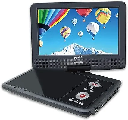 Supersonic SC-179DVD Portable DVD Player 9" Display, Black