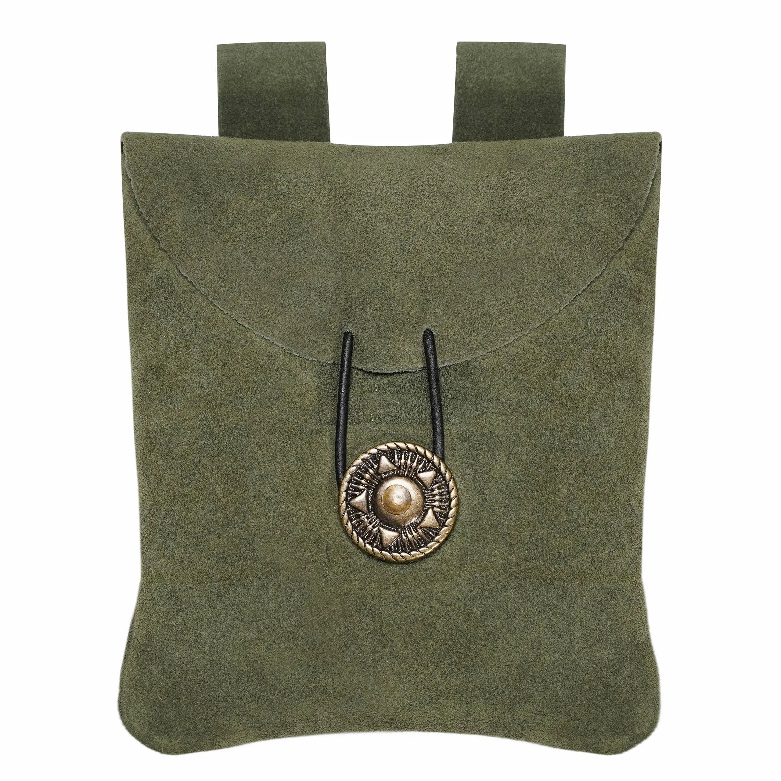 Medieval Suede Leather Pouch Renaissance Cosplay Costume Unisex Waist Bag Green  | eBay