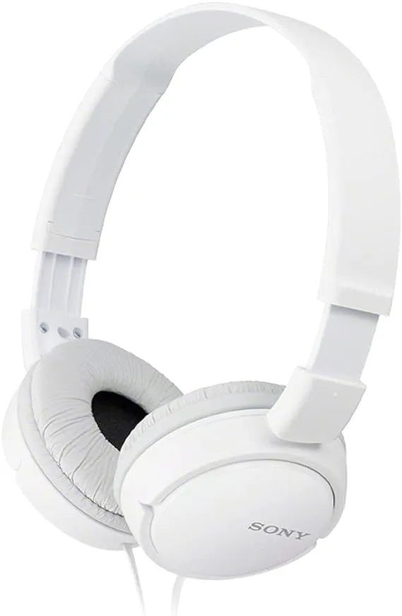 Sony Stereo Headphones, White, MDR-ZX110