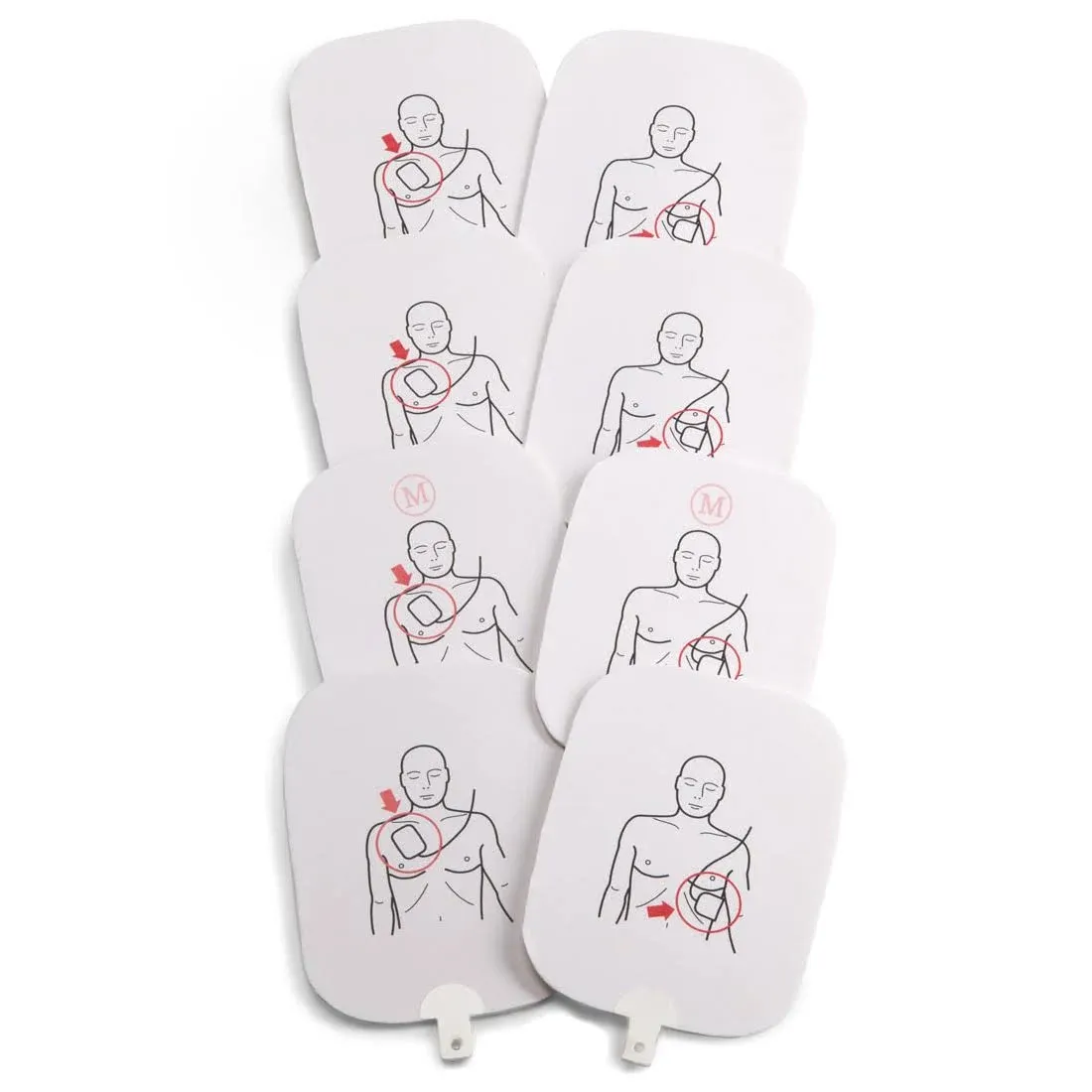 Prestan Professional AED Trainer Pads, 4 Pack