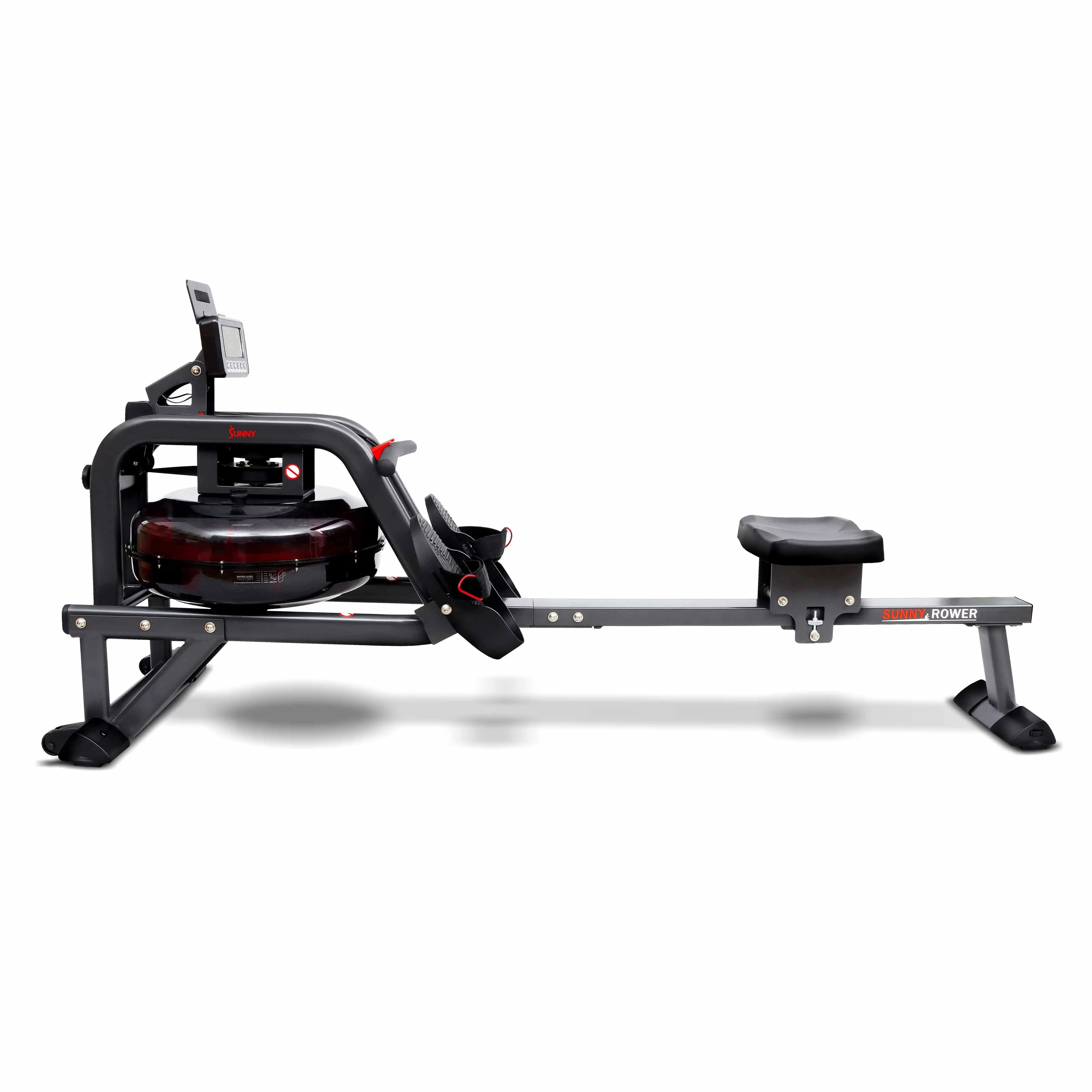 Sunny Health & Fitness Smart Obsidian Surge 500 M Water Rowing Machine - SF-RW5713SMART