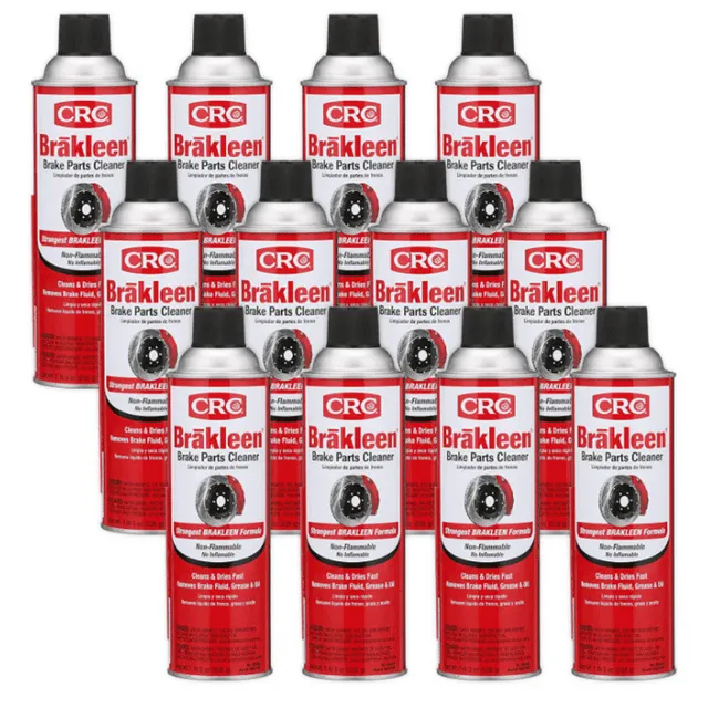 12 Pack CRC 05089F Brakleen Brake Parts Cleaner (Non-Flammable<wbr/>) 19oz