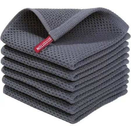 Homaxy 100% Cotton Waffle Weave Kitchen Dish Cloths