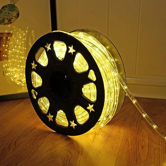 DINGFU 50ft 360 LED Waterproof Rope Lights