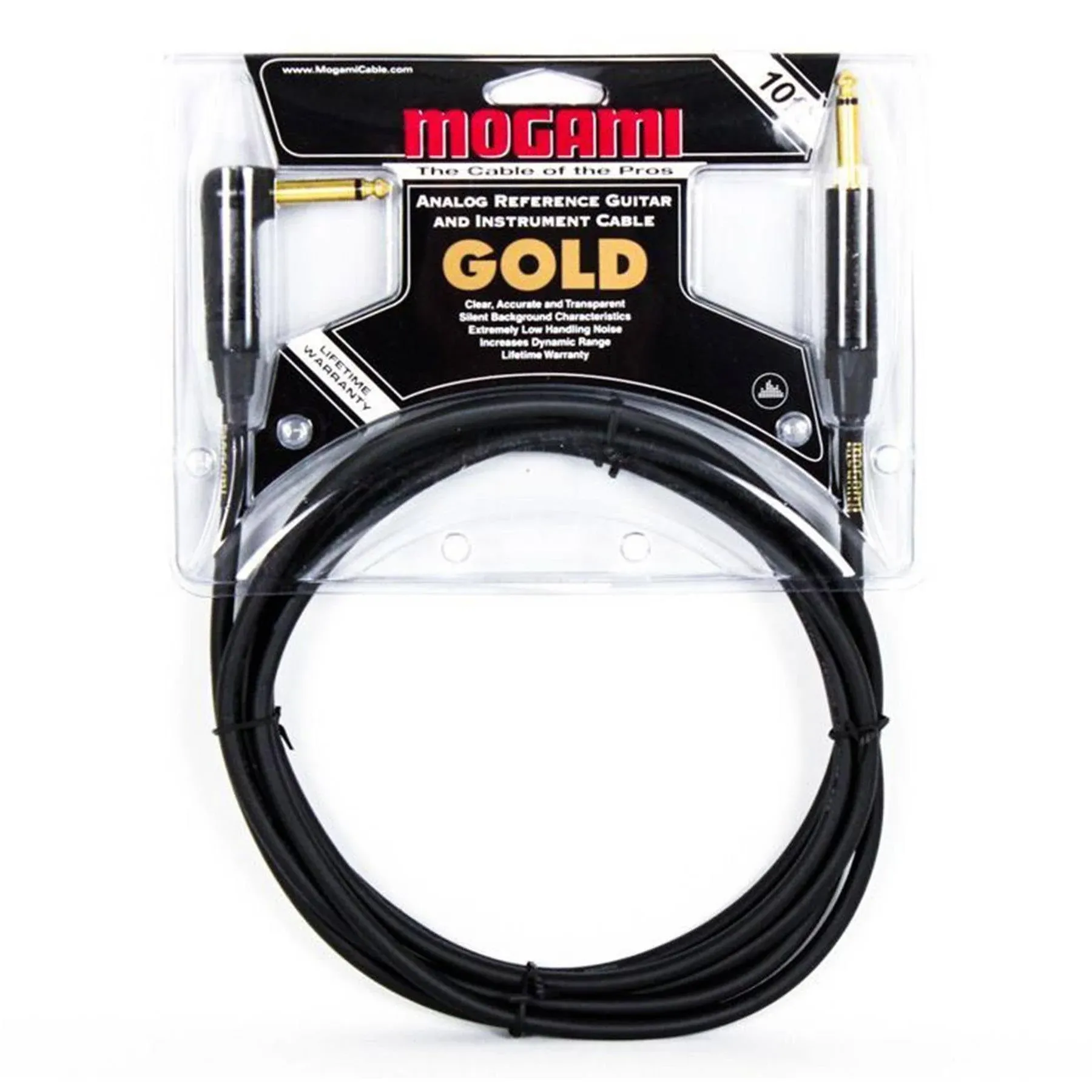 Mogami Gold Instrument RT Angle Cable 10 Foot | American Musical Supply