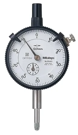 Mitutoyo 2046S, 0.01mm X 10mm Dial Indicator, 0-100, Lug Back, Series 2, 8mm Stem